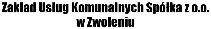 Zakład Usług Komunalnych Spółka z o.o.